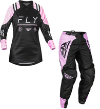 New 2024 Fly Racing F-16 Black Lavender Dirt Bike Adult Womens MX Motocross Gear - £94.35 GBP