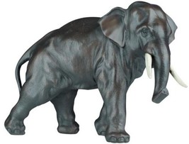 Sculpture Statue Elephant Largest Bull of the Jungle Hand Made OK Casting USA - £246.95 GBP