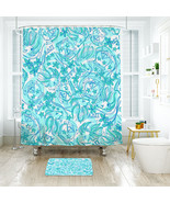 Lilly Pulitzer Alpha Delta Pi Shower Curtain Bath Mat Bathroom Waterproof - $428.95 MXN+