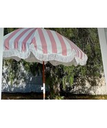 UMBRELLA WITH FRINGES FOR PUSH CARTS AND OTHERS WHITE, BLACK OR PEACH/WHITE - $587.07