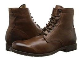 Handmade Men&#39;s lace up vintage brown ankle boot, Men antique brown biker boot - £116.43 GBP+