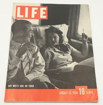 VTG Life Magazine August 21 1939 Boy Meets Girl On Train Cover, Newsstand - £15.14 GBP