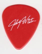 JOHNNY WINTER Signature GUITAR PICK TEXAS BLUES TOUR CONCERT RED Collect... - $39.99