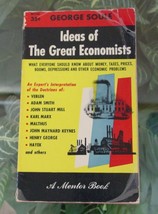 1955 Ideas Of Great ECONOMISTS-Money-Depressions-Booms-Bubbles-Mentor Vintage - £11.79 GBP