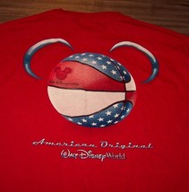 Vintage WALT DISNEY WORLD Sports Basketball MICKEY MOUSE T-Shirt MEDIUM - $18.32