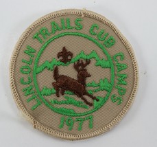 Vintage 1977 Lincoln Trails Cub Camps Brown Tan Border Boy Scouts BSA Ca... - £8.94 GBP