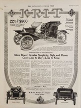 1910 Print Ad K-R-I-T Motor Car Company 22 1/2 HP $800 Made in Detroit,Michigan - £21.56 GBP