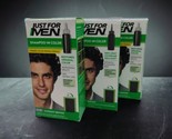 3x Just For Men Shampoo In Color H-50 Hair Color Darkest Brown Eliminate... - £23.11 GBP