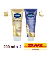 Set Vaseline Healthy Bright Gluta-Hya Day UV Lotion &amp; Overnight Radiance... - £26.47 GBP