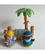 Fisher Price Little People CHRISTMAS NATIVITY Palm Tree Fence Wise Men B... - £9.76 GBP