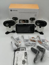 Motorola 5.0&quot; PIP1610-2 HD Connect Motorized Video Baby Monitor 2 Camera... - $93.49