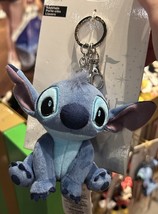 Disney Parks Lilo &amp; Stitch Mini Plush Doll Keychain &amp; Ukulele Charm NEW - £19.17 GBP