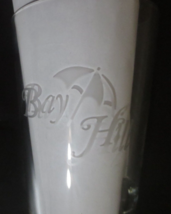 Bay Hill Etched Golf Pint Beer GLASS 16oz Golf ball on bottom - $14.36