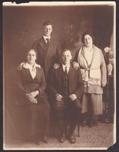 Mary Johnson Spearin, Jimmy &amp; Annie Johnson &amp; Husband Antique Photo - £13.98 GBP