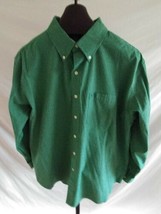 NWT Izod Verdant Green &amp; White Plaid Button down Shirt Mens Size XL - £23.21 GBP