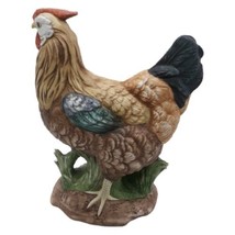 Lefton China Hand Painted 5” Porcelain Hen Chicken Figurine Chipped READ INFO - £8.27 GBP