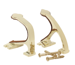 Allen Company 2-Piece Brass Firearm Wall/Rack Hanging Hook Set, 3&quot;L x 1.... - £23.80 GBP