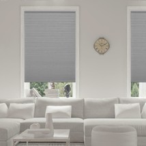 CUSTOM CUT Home Decorators Pewter Gray 9/16 in. Cordless Blackout Cellular Shade - £15.15 GBP+