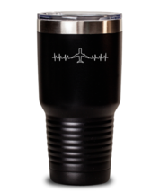 30 oz Tumbler Stainless Steel Funny Airplane Pilot Aviation  - £23.55 GBP