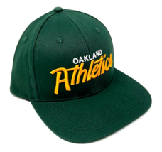 Mlb Oakland Athletics A&#39;s Green Adjustable Flat Bill Baseball Snapback Hat Cap - £13.69 GBP