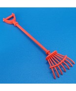 Barbie Red Rake Garden Tool Farm Barn Accessory for 11.5" Doll Mattel - $9.89