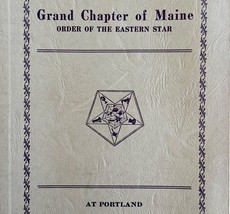 Order Of The Eastern Star 1940 Masonic Maine Grand Chapter Vol XVI PB Bo... - $1,105.52 MXN