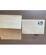 Ancienne couverture de collection avec lettre de Pologne 1937 juive - $17.98