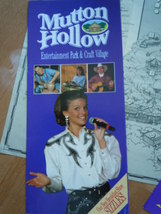 Vintage Mutton Hollow Brochures Ticket Stubs &amp; Map Branson Missouri  1993 - £7.85 GBP