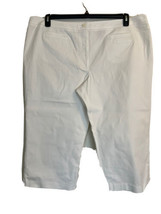Women&#39;s White Apostrophe Stretch Crop Pants. 24W. Plus. Capri. - £17.05 GBP