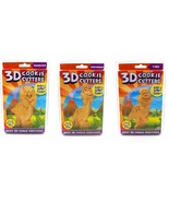 Just For Laughs 3D Cookie Cutters Dinosaurs 3-pk Triceratops, Brontosaur... - $23.60 CAD