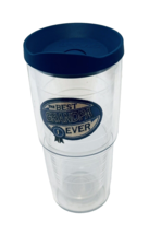 Tervis 24 Oz Insulated Tumbler The Best Grandpa Ever Patch with Blue Lid - £14.74 GBP