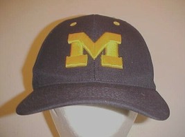 MICHIGAN WOLVERINES NCAA Big Ten Adult Unisex Black Gold Logo Cap One Si... - $6.79