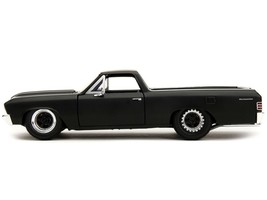 1967 Chevrolet El Camino Matt Black "Fast & Furious" Series 1/24 Diecast Model - $44.12