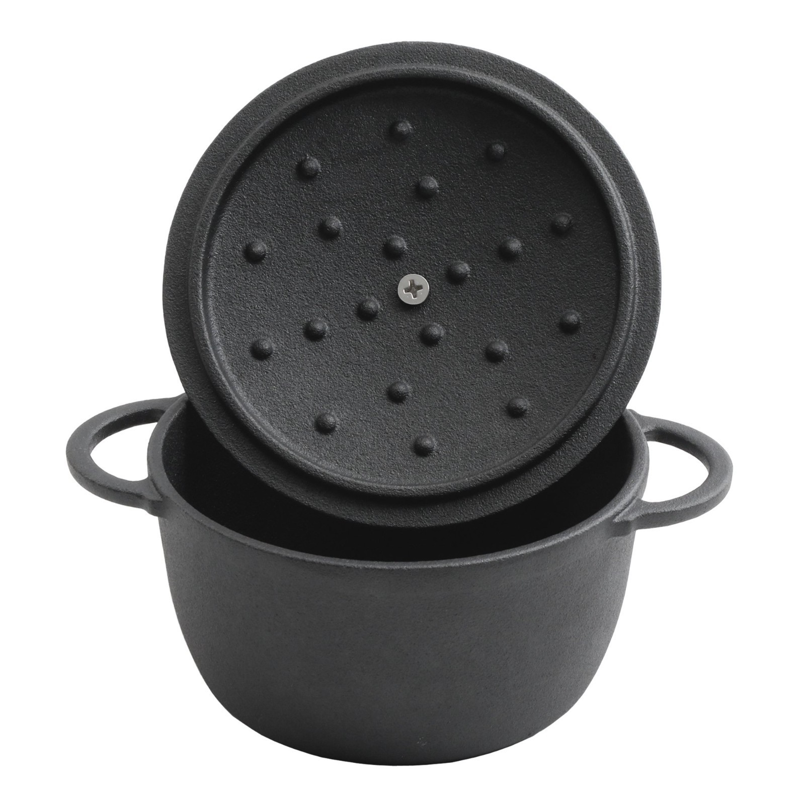 Pioneer Woman Timeless Beauty Pre-Seasoned .5-Qt Cast Iron Mini Dutch Oven 2pc Item image 3