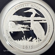 2015 S Bombay Hook 90% SILVER Deep Cameo &quot;PROOF&quot; Delaware ATB Quarter US... - £8.02 GBP