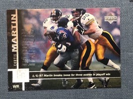 1997 Upper Deck #227 Curtis Martin New England Patriots Game Date Football Card - £0.79 GBP