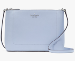 Kate Spade Leila Crossbody Bag Pale Blue Pebbled Leather Purse KG464 NWT... - $89.09