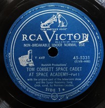 Tom Corbett Space Cadet At Space Academy 1952 RCA Victor 78 RPM record - £7.84 GBP