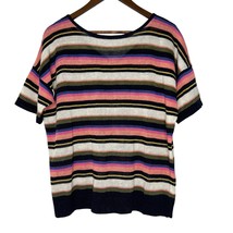 Talbots 100% Linen Knit Short Sleeve Pullover Sweater Top Plus Size 2X P... - $20.00