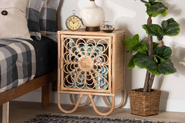 Petra Natural Brown Rattan Nightstand - $201.00