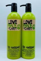 Tigi Love Peace Planet Eco Awesome Moisturizing Shampoo &amp; Conditioner Du... - £118.50 GBP