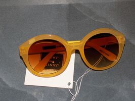 Janie And Jack Yellow Round Sunglasses Size 0-2 Years Girl's NEW - $15.00