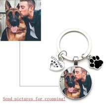 Custom Dog Photo Keychain with Pendant Mini Heart - £11.98 GBP