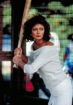 Bull Durham Susan Sarandon holds baseball bat 8x10 photo - $10.99