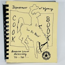 Wyoming Cookbook American Legion Auxiliary Department 1977 1978 WY Spiral Bound - £14.60 GBP