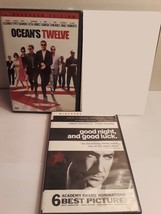 Lot of 2 George Clooney DVDs: Good Night and Good Luck, Ocean&#39;s Twelve - £7.10 GBP