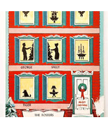 1960s Merry Christmas Greeting Card The Fosters House Front Holiday Ephe... - $28.07 CAD
