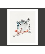 Japanese Tea Pot llustration Art Poster Print 17 x 20 in - £19.26 GBP