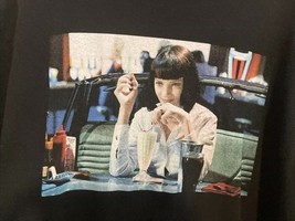 Pulp Fiction Mia Wallace Long Sleeves Black Size Large T- Shirt. - $25.73
