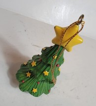 Vintage Christmas Tree Shaped Holiday Hanging Ornament  - £11.74 GBP